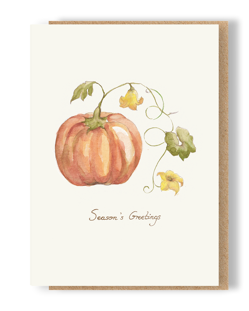 Season's Greetings Pumpkin