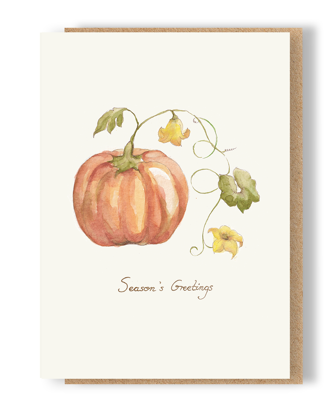 Season's Greetings Pumpkin